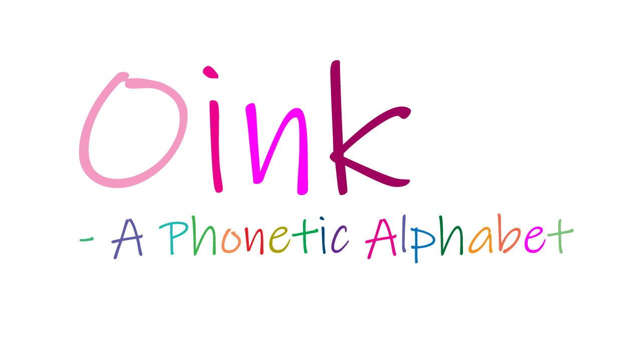 Oink A Phonetic Alphabet graphic